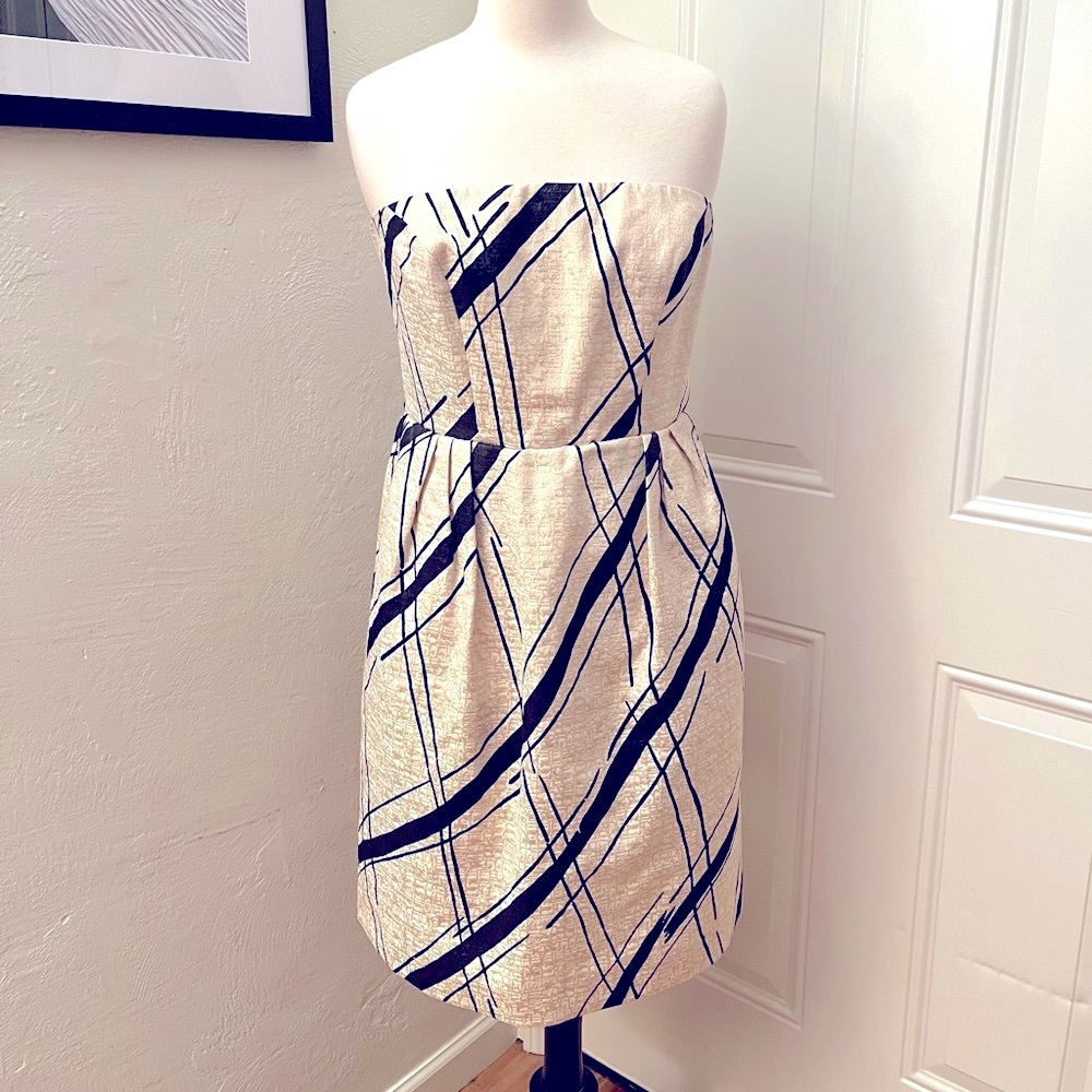 Anthropologie Girls From Savoy Strapless Dress